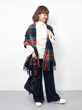 内山陽菜さん（レディース・149cm）の秋コーディネート