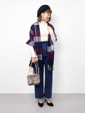 内山陽菜さん（レディース・149cm）の秋コーディネート