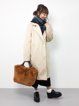 内山陽菜さん(レディース・149cm)の秋コーディネート