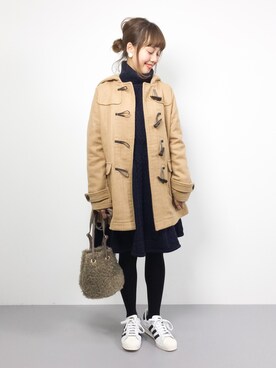 「TITTY&CO.（ティティーアンドコー）のアイテム（ワンピース/ドレス）」を使った、内山陽菜さん（レディース・149cm）の秋コーディネート