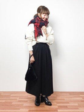 内山陽菜さん（レディース・149cm）の冬コーディネート