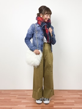 内山陽菜さん（レディース・149cm）の冬コーディネート