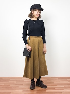 内山陽菜さん（レディース・149cm）の冬コーディネート