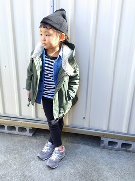 Noaさん（キッズ・100cm）の冬コーディネート