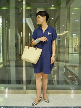 Le Talon 博多店スタッフさん（レディース・163cm）の夏コーディネート