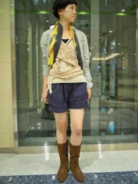 Le Talon 博多店スタッフさん（レディース・163cm）の秋コーディネート