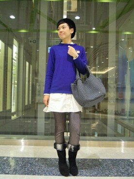 Le Talon 博多店スタッフさん（レディース・163cm）の秋コーディネート