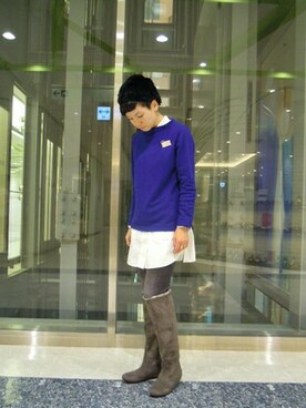 Le Talon 博多店スタッフさん（レディース・163cm）の秋コーディネート