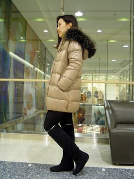 Le Talon 博多店スタッフさん（レディース・160cm）の冬コーディネート
