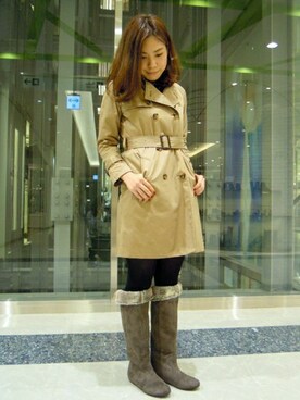 Le Talon 博多店スタッフさん（レディース・160cm）の冬コーディネート