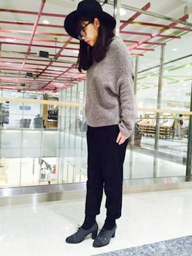 Le Talon 博多店スタッフさん（レディース・160cm）の冬コーディネート