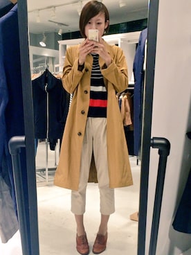 「BLACK BY MOUSSY（ブラックバイマウジー）のアイテム（その他アウター）」を使った、なみこさん（レディース・164cm）の秋コーディネート