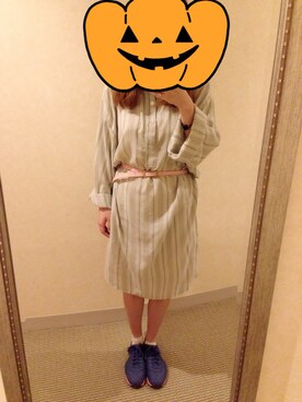 「RAINBOW（レインボー）のアイテム（ワンピース/ドレス）」を使った、YU☺︎さん（レディース・155cm）の秋コーディネート
