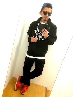 「アイテム（アクセサリー）」を使った、ちゅうさん（メンズ・166cm）の冬コーディネート