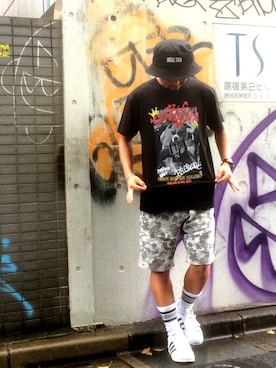 「アイテム（ソックス/靴下）」を使った、ちゅうさん（メンズ・166cm）の春コーディネート