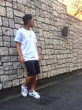 「アイテム（ネックレス）」を使った、ちゅうさん（メンズ・166cm）の春コーディネート