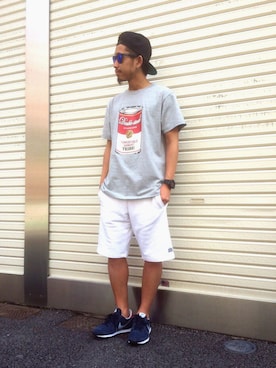 「お気に入りのTシャツ」｜ちゅうさん（メンズ・166cm）の春コーディネート