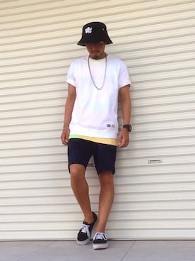 「アイテム（アクセサリー）」を使った、ちゅうさん（メンズ・166cm）の夏コーディネート