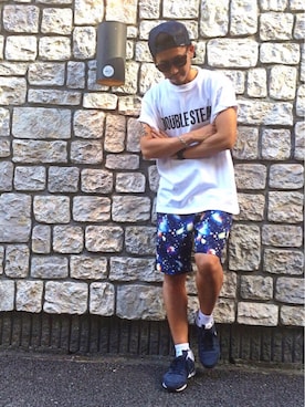 「BEAUTY&YOUTH UNITED ARROWS（ビューティーアンドユースユナイテッドアローズ）の＜G-SHOCK＞ DW-D5600P-1JF/腕時計（アナログ腕時計）」を使った、ちゅうさん（メンズ・166cm）の夏コーディネート