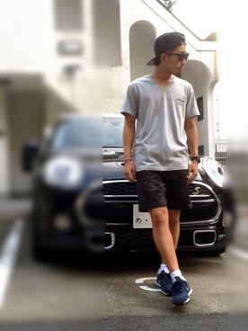 「BEAUTY&YOUTH UNITED ARROWS（ビューティーアンドユースユナイテッドアローズ）の＜G-SHOCK＞ DW-D5600P-1JF/腕時計（アナログ腕時計）」を使った、ちゅうさん（メンズ・166cm）の夏コーディネート