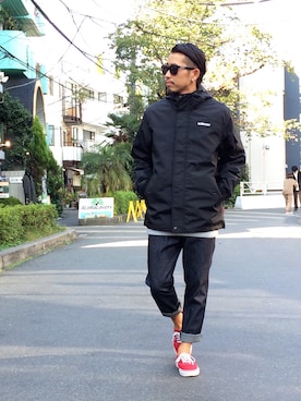 「アイテム（マウンテンパーカー）」を使った、ちゅうさん（メンズ・166cm・20代）の秋コーディネート