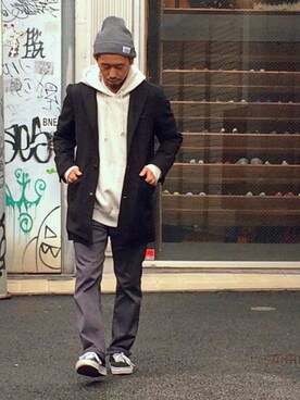 「BEAUTY&YOUTH UNITED ARROWS（ビューティーアンドユースユナイテッドアローズ）の＜G-SHOCK＞ DW-D5600P-1JF/腕時計（アナログ腕時計）」を使った、ちゅうさん（メンズ・166cm）の秋コーディネート