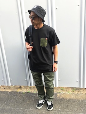 「BEAUTY&YOUTH UNITED ARROWS（ビューティーアンドユースユナイテッドアローズ）の＜G-SHOCK＞ DW-D5600P-1JF/腕時計（アナログ腕時計）」を使った、ちゅうさん（メンズ・166cm・20代）の春コーディネート
