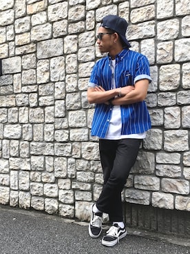 「BEAUTY&YOUTH UNITED ARROWS（ビューティーアンドユースユナイテッドアローズ）の＜G-SHOCK＞ DW-D5600P-1JF/腕時計（アナログ腕時計）」を使った、ちゅうさん（メンズ・166cm）の春コーディネート