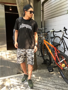 「BEAUTY&YOUTH UNITED ARROWS（ビューティーアンドユースユナイテッドアローズ）の＜G-SHOCK＞ DW-D5600P-1JF/腕時計（アナログ腕時計）」を使った、ちゅうさん（メンズ・166cm）の春コーディネート