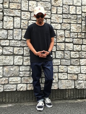「BEAUTY&YOUTH UNITED ARROWS（ビューティーアンドユースユナイテッドアローズ）の＜G-SHOCK＞ DW-D5600P-1JF/腕時計（アナログ腕時計）」を使った、ちゅうさん（メンズ・166cm）の春コーディネート