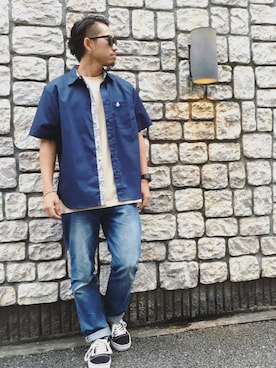 「BEAUTY&YOUTH UNITED ARROWS（ビューティーアンドユースユナイテッドアローズ）の＜G-SHOCK＞ DW-D5600P-1JF/腕時計（アナログ腕時計）」を使った、ちゅうさん（メンズ・166cm）の夏コーディネート
