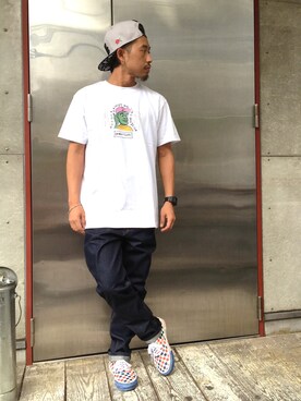 「BEAUTY&YOUTH UNITED ARROWS（ビューティーアンドユースユナイテッドアローズ）の＜G-SHOCK＞ DW-D5600P-1JF/腕時計（アナログ腕時計）」を使った、ちゅうさん（メンズ・166cm）の夏コーディネート