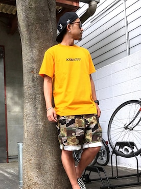「BEAUTY&YOUTH UNITED ARROWS（ビューティーアンドユースユナイテッドアローズ）の＜G-SHOCK＞ DW-D5600P-1JF/腕時計（アナログ腕時計）」を使った、ちゅうさん（メンズ・166cm）の夏コーディネート