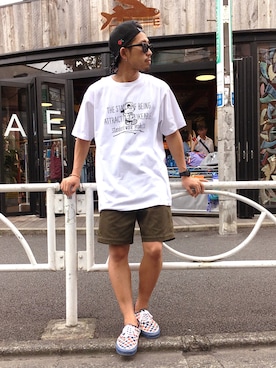 「BEAUTY&YOUTH UNITED ARROWS（ビューティーアンドユースユナイテッドアローズ）の＜G-SHOCK＞ DW-D5600P-1JF/腕時計（アナログ腕時計）」を使った、ちゅうさん（メンズ・166cm）の夏コーディネート