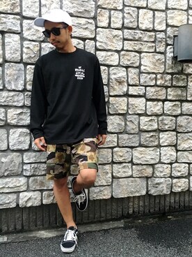 「BEAUTY&YOUTH UNITED ARROWS（ビューティーアンドユースユナイテッドアローズ）の＜G-SHOCK＞ DW-D5600P-1JF/腕時計（アナログ腕時計）」を使った、ちゅうさん（メンズ・166cm）の秋コーディネート
