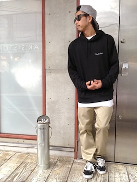 「BEAUTY&YOUTH UNITED ARROWS（ビューティーアンドユースユナイテッドアローズ）の＜G-SHOCK＞ DW-D5600P-1JF/腕時計（アナログ腕時計）」を使った、ちゅうさん（メンズ・166cm）の秋コーディネート
