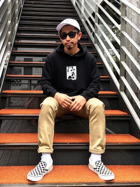 「BEAUTY&YOUTH UNITED ARROWS（ビューティーアンドユースユナイテッドアローズ）の＜G-SHOCK＞ DW-D5600P-1JF/腕時計（アナログ腕時計）」を使った、ちゅうさん（メンズ・166cm）の秋コーディネート