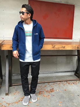 「BEAUTY&YOUTH UNITED ARROWS（ビューティーアンドユースユナイテッドアローズ）の＜G-SHOCK＞ DW-D5600P-1JF/腕時計（アナログ腕時計）」を使った、ちゅうさん（メンズ・166cm）の秋コーディネート