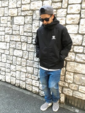 「BEAUTY&YOUTH UNITED ARROWS（ビューティーアンドユースユナイテッドアローズ）の＜G-SHOCK＞ DW-D5600P-1JF/腕時計（アナログ腕時計）」を使った、ちゅうさん（メンズ・166cm）の秋コーディネート