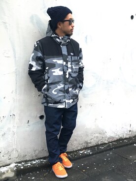 「アイテム（マウンテンパーカー）」を使った、ちゅうさん（メンズ・166cm・20代）の秋コーディネート
