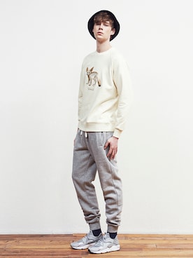 「MTM」｜「アイテム（帽子）」を使った、CLIFさん（メンズ・187cm）の春コーディネート