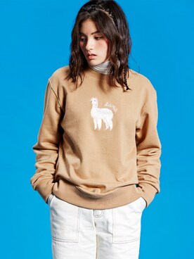 「MTM」｜「アイテム（スウェット）」を使った、CLIFさん（レディース・165cm）の秋コーディネート