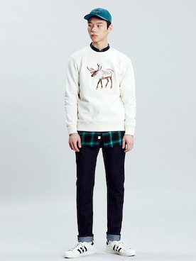 「アイテム（キャップ）」を使った、CLIFさん（メンズ・185cm）の春コーディネート