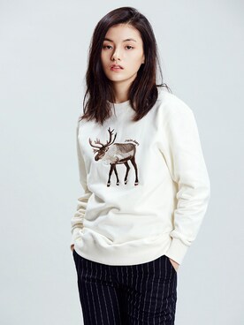 「アイテム（スウェット、その他）」を使った、CLIFさん（レディース・165cm）の春コーディネート