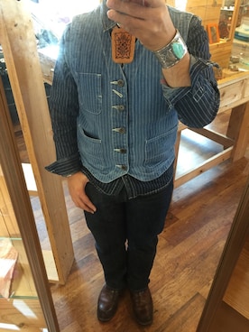 「eyedy（アイディー）のアイテム」を使った、マゼ(maze)さん（メンズ・165cm）の冬コーディネート