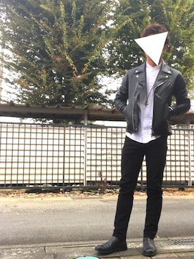 「DIESEL（ディーゼル）のDZ439700QQQ（アナログ腕時計）」を使った、ざっきーさん（メンズ・170cm）の秋コーディネート