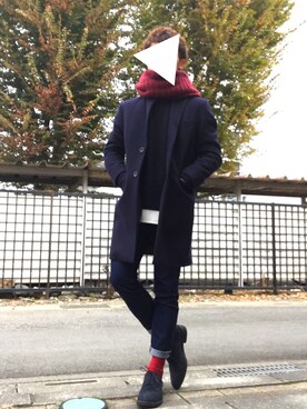 「DIESEL（ディーゼル）のDZ439700QQQ（アナログ腕時計）」を使った、ざっきーさん（メンズ・170cm）の秋コーディネート