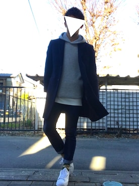 「DIESEL（ディーゼル）のDZ439700QQQ（アナログ腕時計）」を使った、ざっきーさん（メンズ・170cm）の冬コーディネート