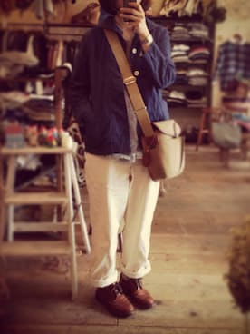 「tricker's」｜「アイテム（カバーオール）」を使った、cotoncotonさん（レディース・164cm）の春コーディネート