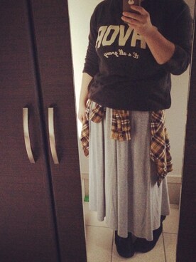 「OLIVE des OLIVE（オリーブデオリーブ）のアイテム（チュニック）」を使った、笑美∞さん（レディース・160cm）の秋コーディネート